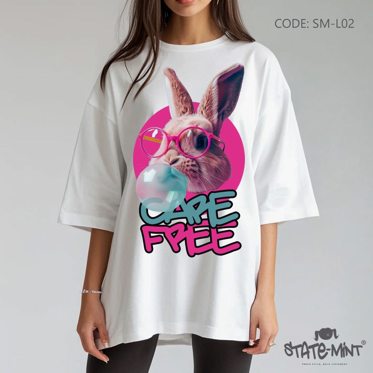 Care Free Oversized Long Tshirt - SM-L02