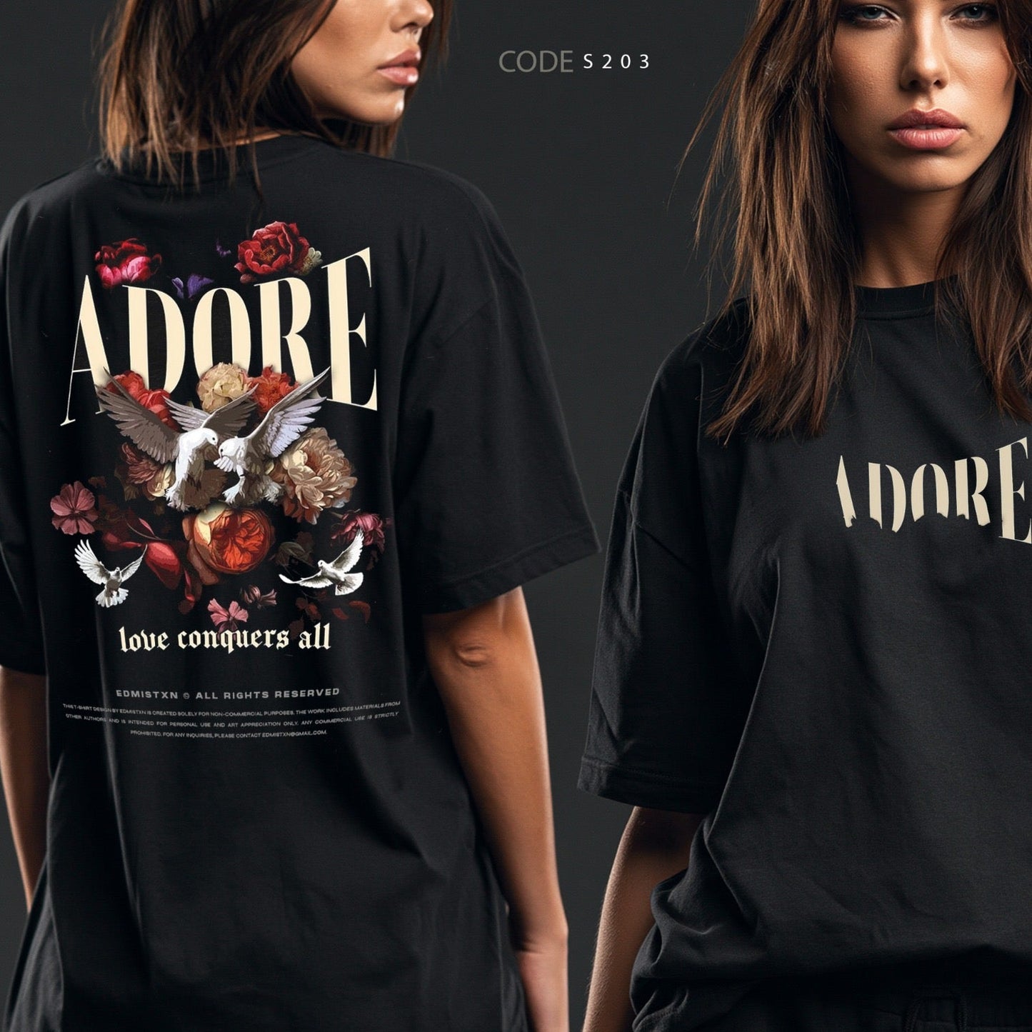 Adore Long Oversized Tshirt - SM-S203
