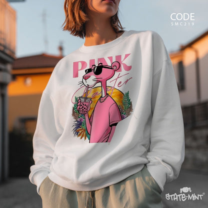 PINK - Round Neck Sweatshirt-SM-C219