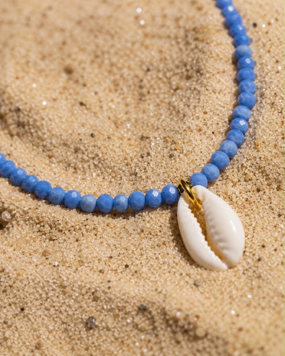 Beach Club - Blue Seashell Necklace