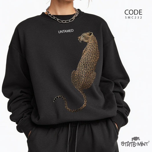 Untamed- Round Neck Sweatshirt-SM-C232