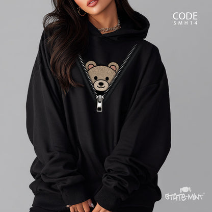 ZIP Me Teddy Relaxed Hoodie - SM-H14