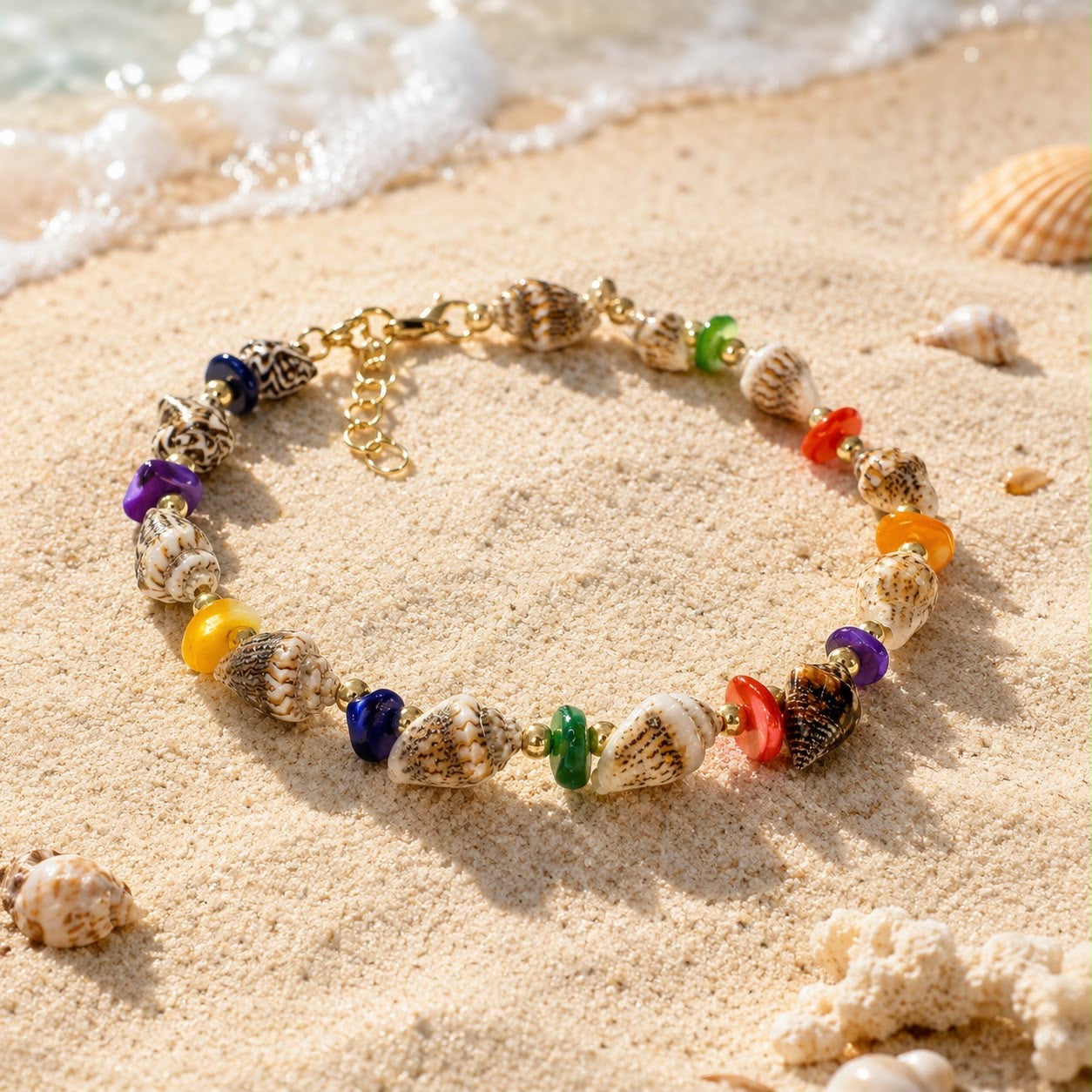 Beach Club - Colored Shells bracelet