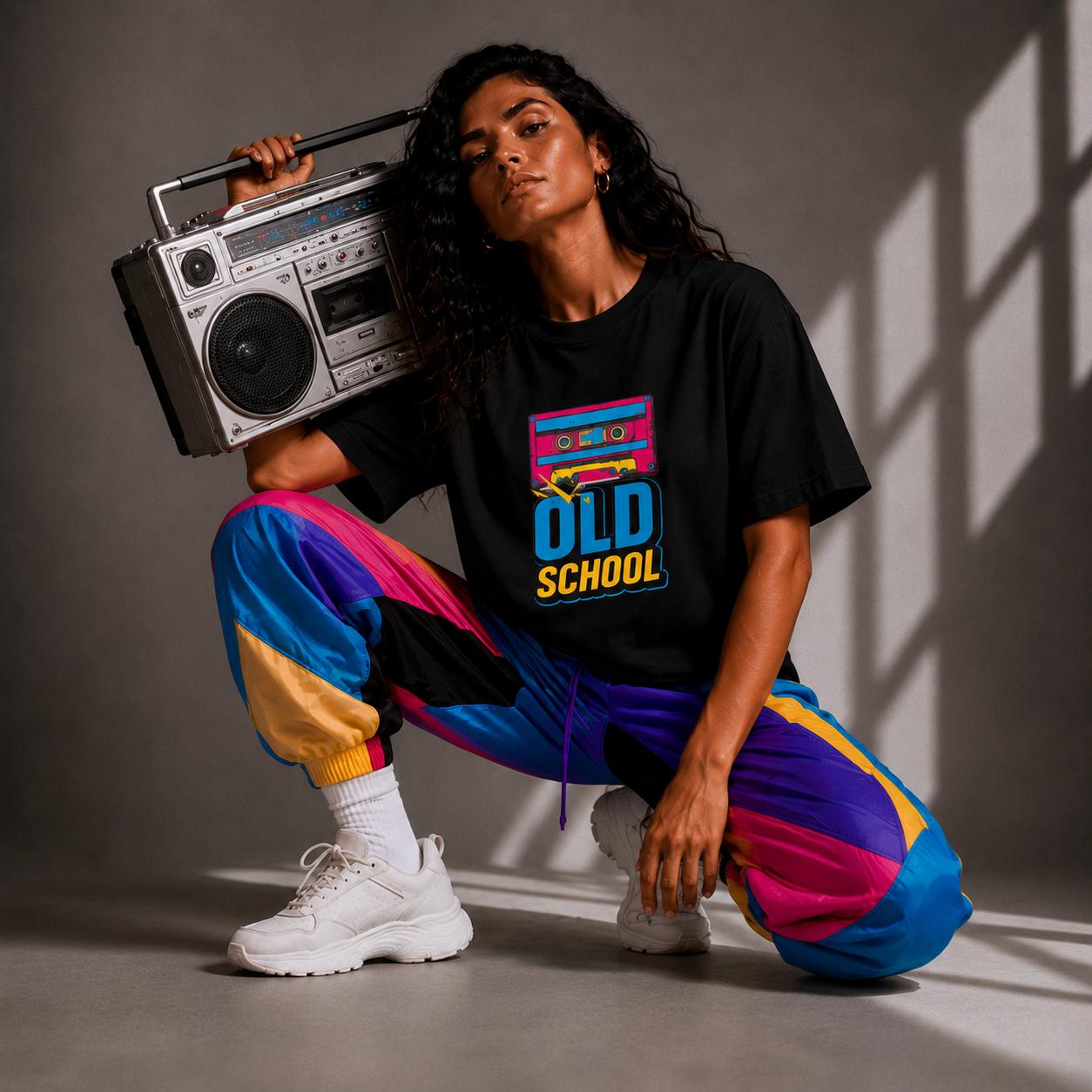 Old School Tshirt - Black